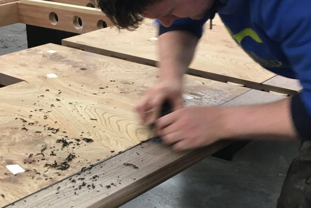 Workshop Hand Finishing Inlays 